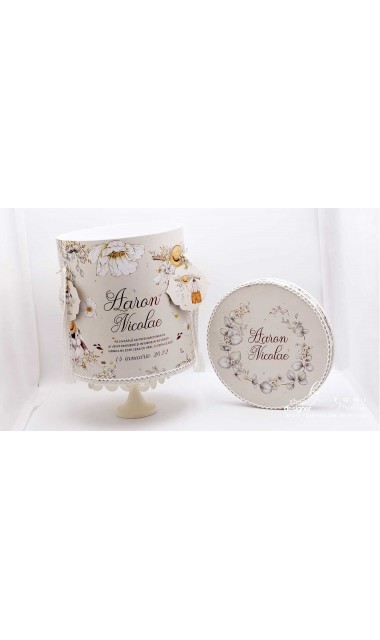 Botanical trusou botez cu iepurii flori si crengute de salvie Rabbit Sage 14